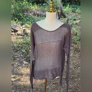 REI Prana Taupe Liana Pullover Coverup